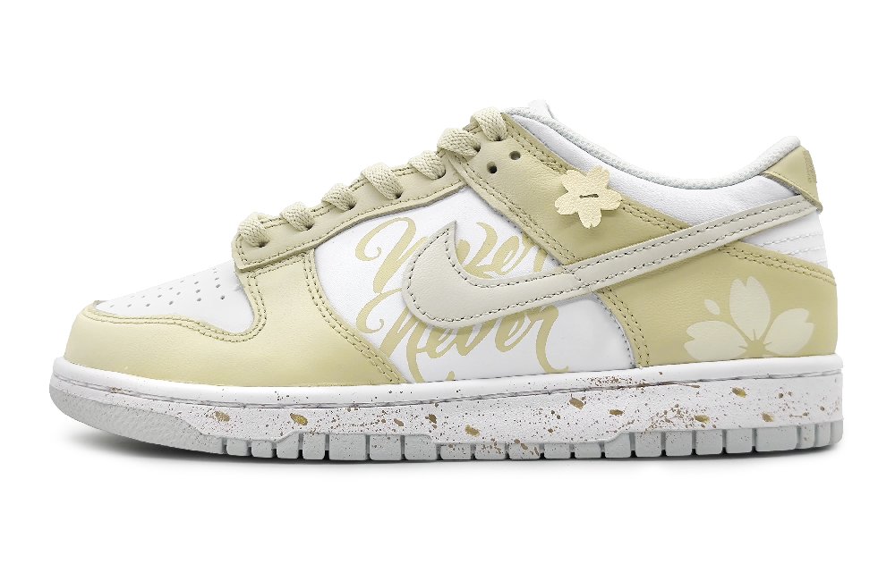 Nike Dunk Low Low-Top Skateboard Shoes GS Pine Pattern