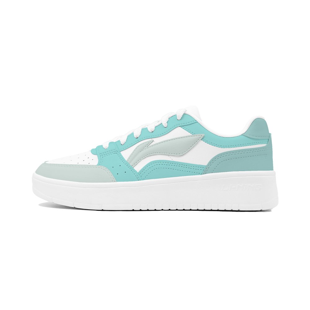 LiNing Acer Truncatum Slip Resistant, Abrasion Resistant, Breathable Low Top Skateboard Shoes Men's Emerald