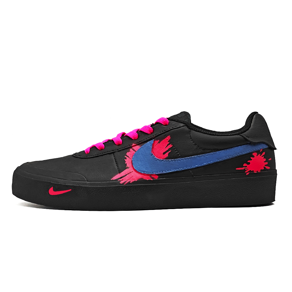 Nike Court Shot Abrasion Resistant Low Top Skateboard Shoes Unisex Red Black Blue
