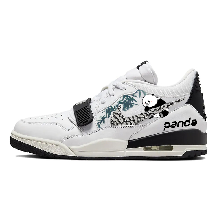 JORDAN Legacy 312 Vintage Basketball Shoes Men Low-Top White Black