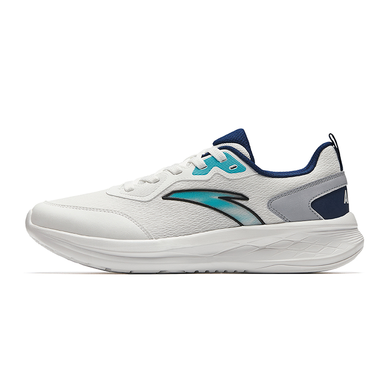 Anta Shock Absorbers Slip Resistant Abrasion Resistant Low top Training City Commute Running Shoes Men's White