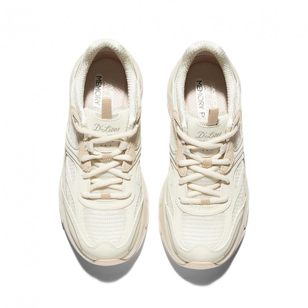 Skechers DLITES Durable Breathable Low-Top Chunky Sneakers Women's Natural купить в интернет-магазине Yoocart с быстрой доставкой по России.
