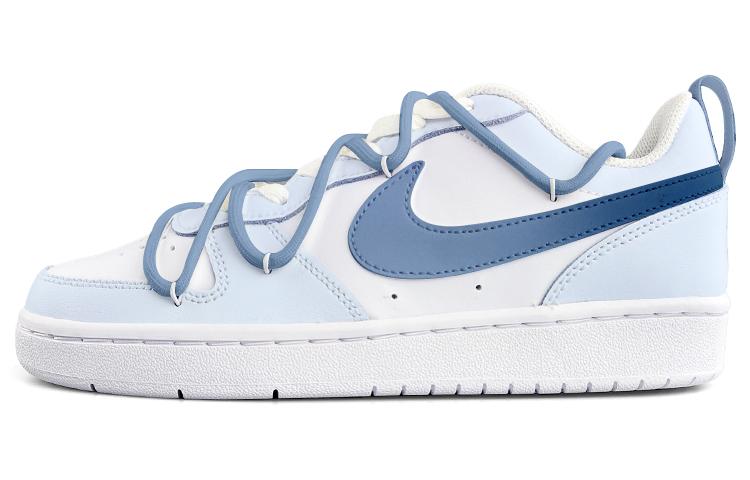 Nike Court Borough Low2 Low-Top Skateboard Shoes GS Sky Blue Glaze