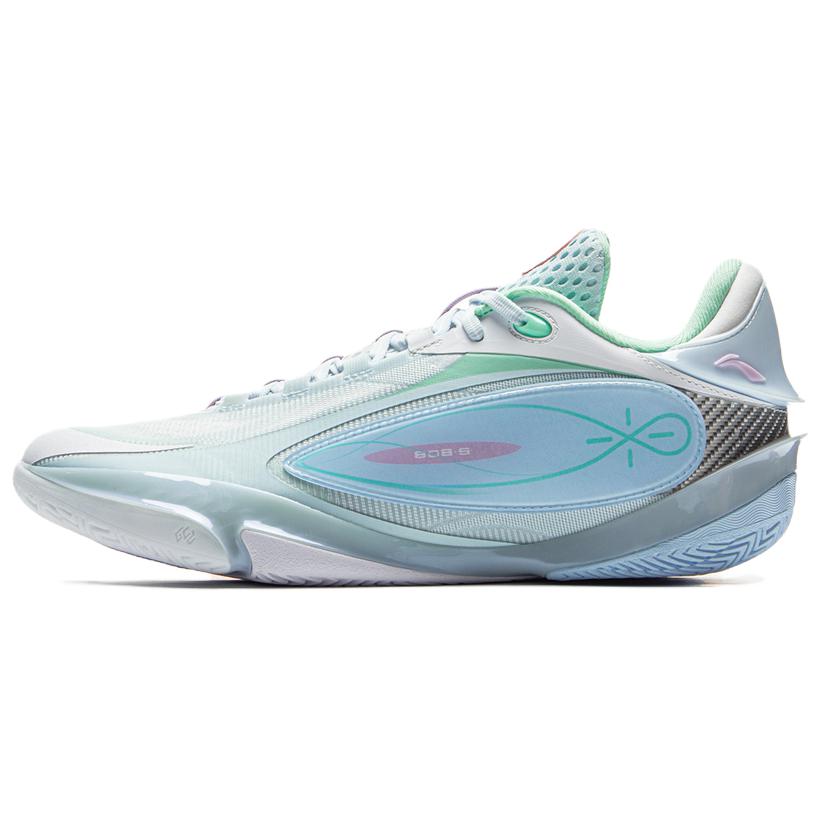 LiNing Wade 808 5 ULTRA Wear resistant And Lightweight Low top Basketball Shoes Men's White Blue Green