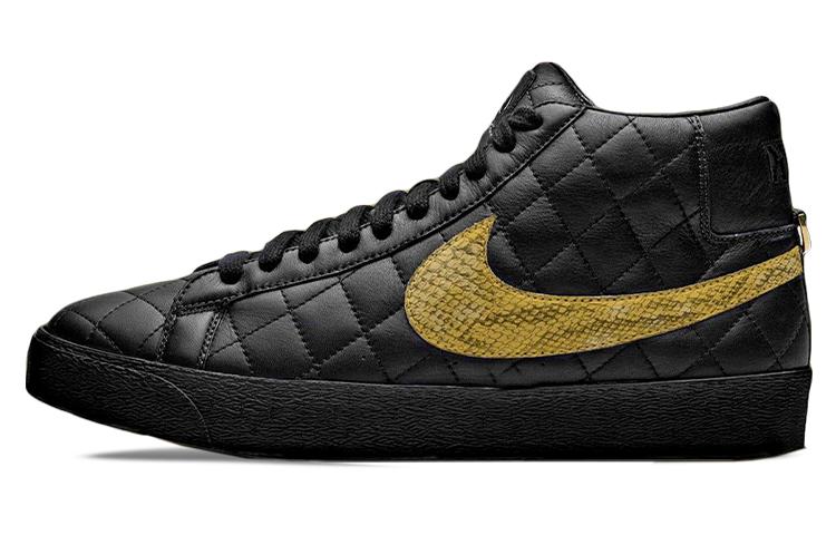Nike X Supreme Zoom Sb Blazer Mid Qs 'Black Snakeskin'