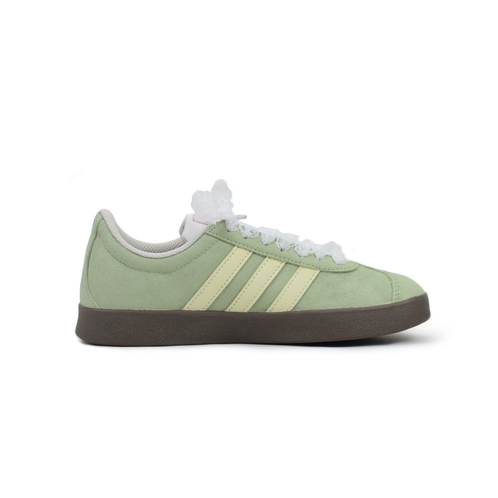Adidas Neo Anti-Slip Wear-Resistant Low-Top Skateboard Shoes Unisex Green Yellow