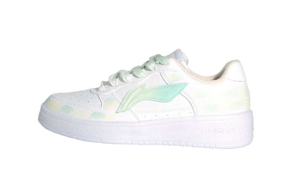 LiNing Pontoon Boats Abrasion Resistant Cushioning Coverage Low Top Skateboard Shoes Women's White