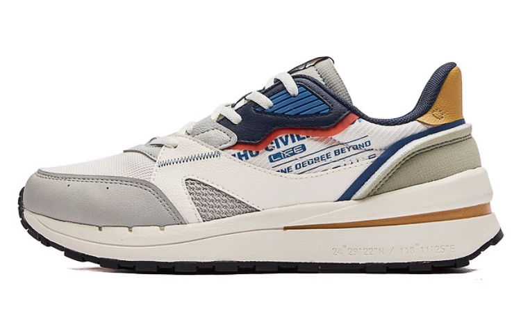 361° Low-Top Casual Shoes Men's White Gray