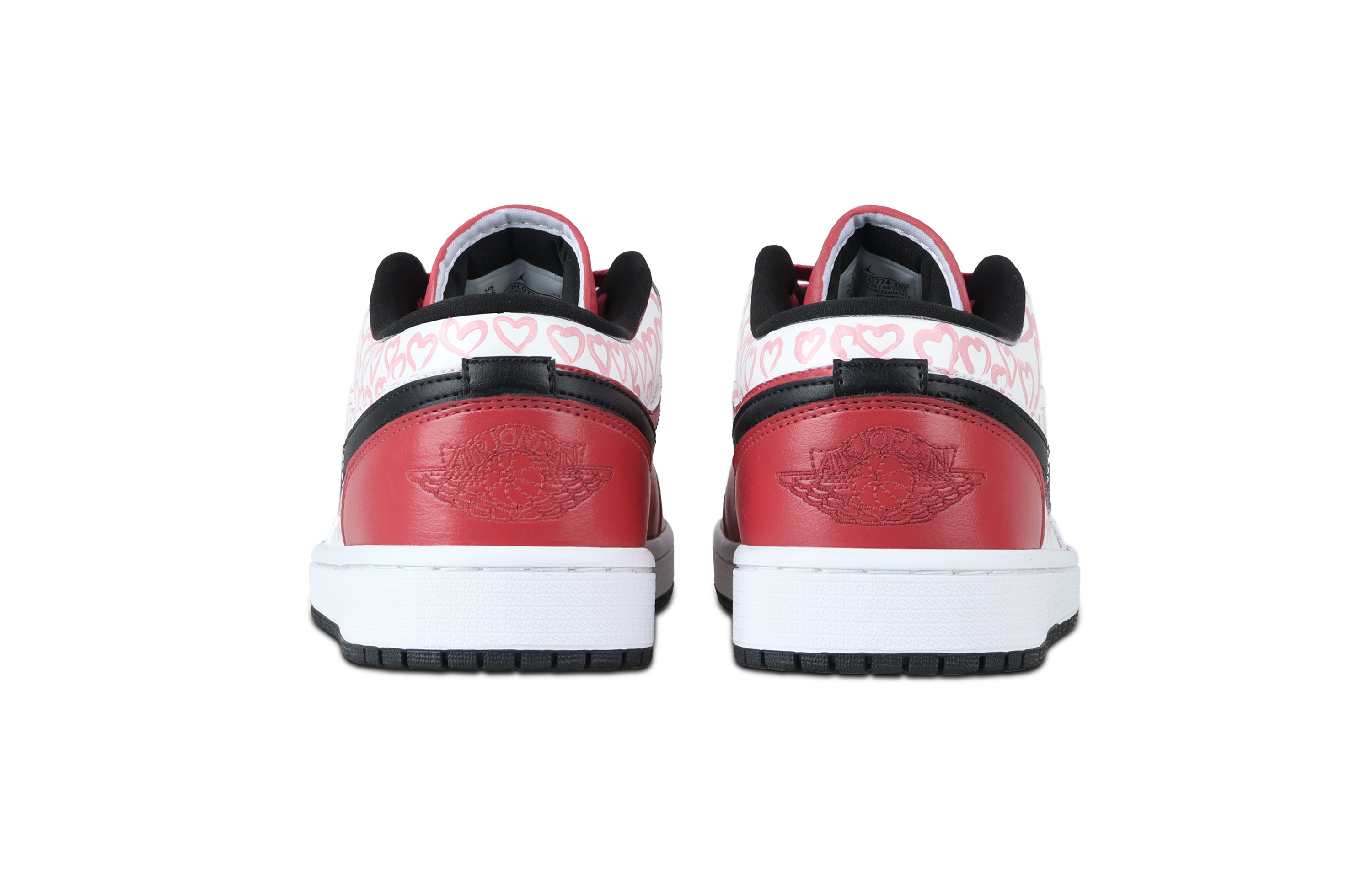 Jordan Air Jordan 1 Romantic Heartprints Low top Skateboard Shoes Unisex Red Pink купить в интернет-магазине Yoocart с быстрой доставкой по России.