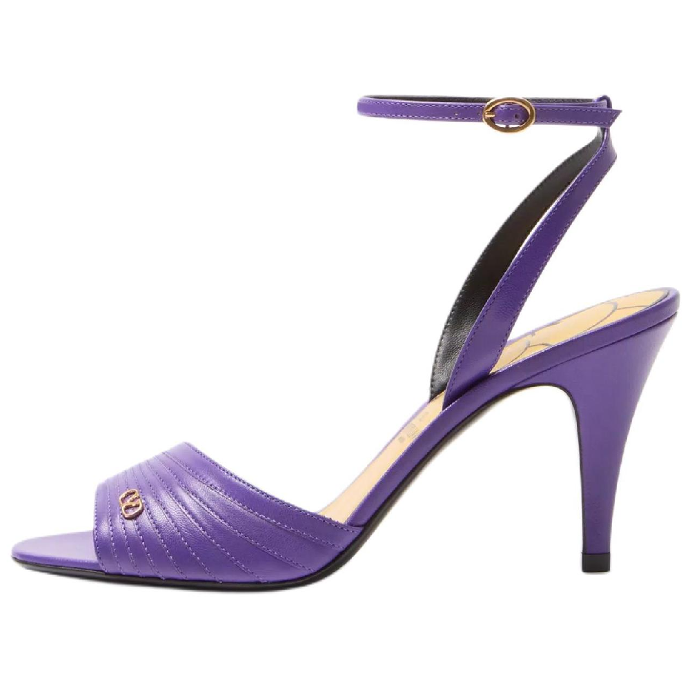 Valentino VLogo Signature One Strap Sandals 8.5cm Women's Purple