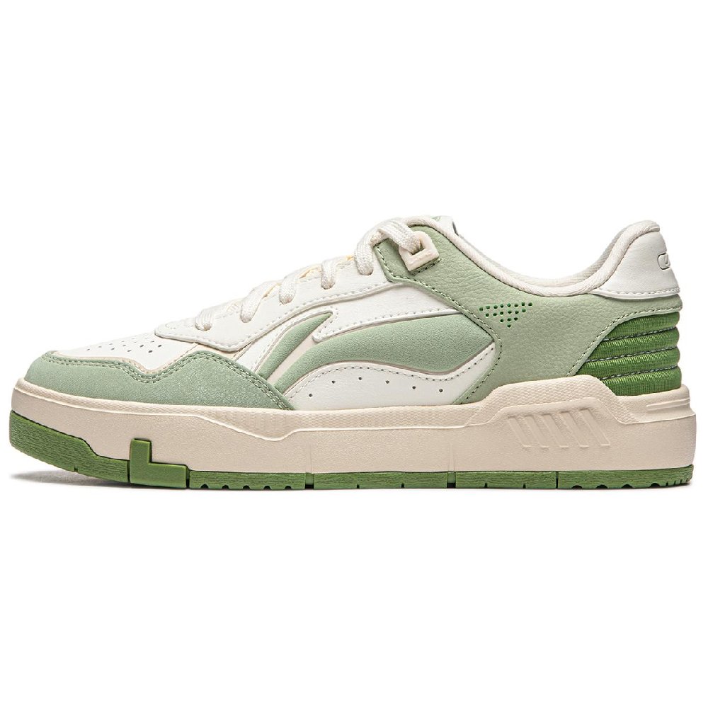 LiNing Common 80s Anti-Slip Wear-Resistant Low-Top Skateboard Shoes Women's Light Green