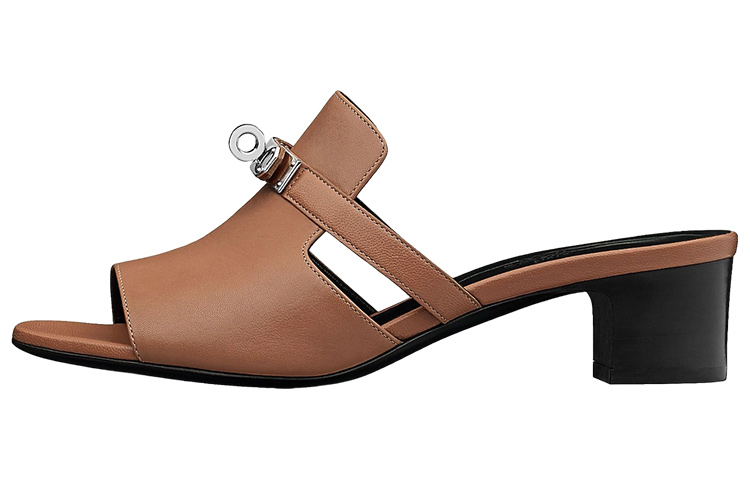 HERMES Candy Slide Slippers Women's Brown