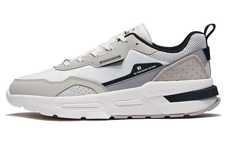 361° Shock Absorbers With Slip Resistant And Abrasion Resistant Properties Low Top Casual Shoes Men's Gray White
