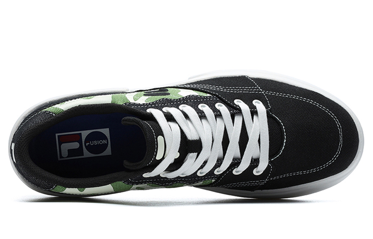 FILA FUSION FLIP Low-Top Skateboard Shoes Women's Black Green