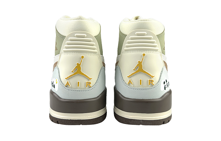 JORDAN Legacy 312 Vintage Basketball Shoes Women's Mid-Top Black/Brown купить в интернет-магазине Yoocart с быстрой доставкой по России.