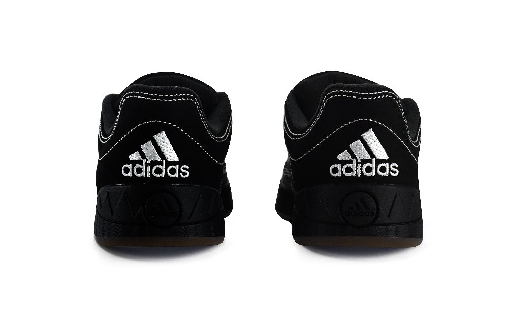 Adidas Originals Adimatic Anti-Slip Wear-Resistant Low-Top Skateboard Shoes Unisex Black Silver