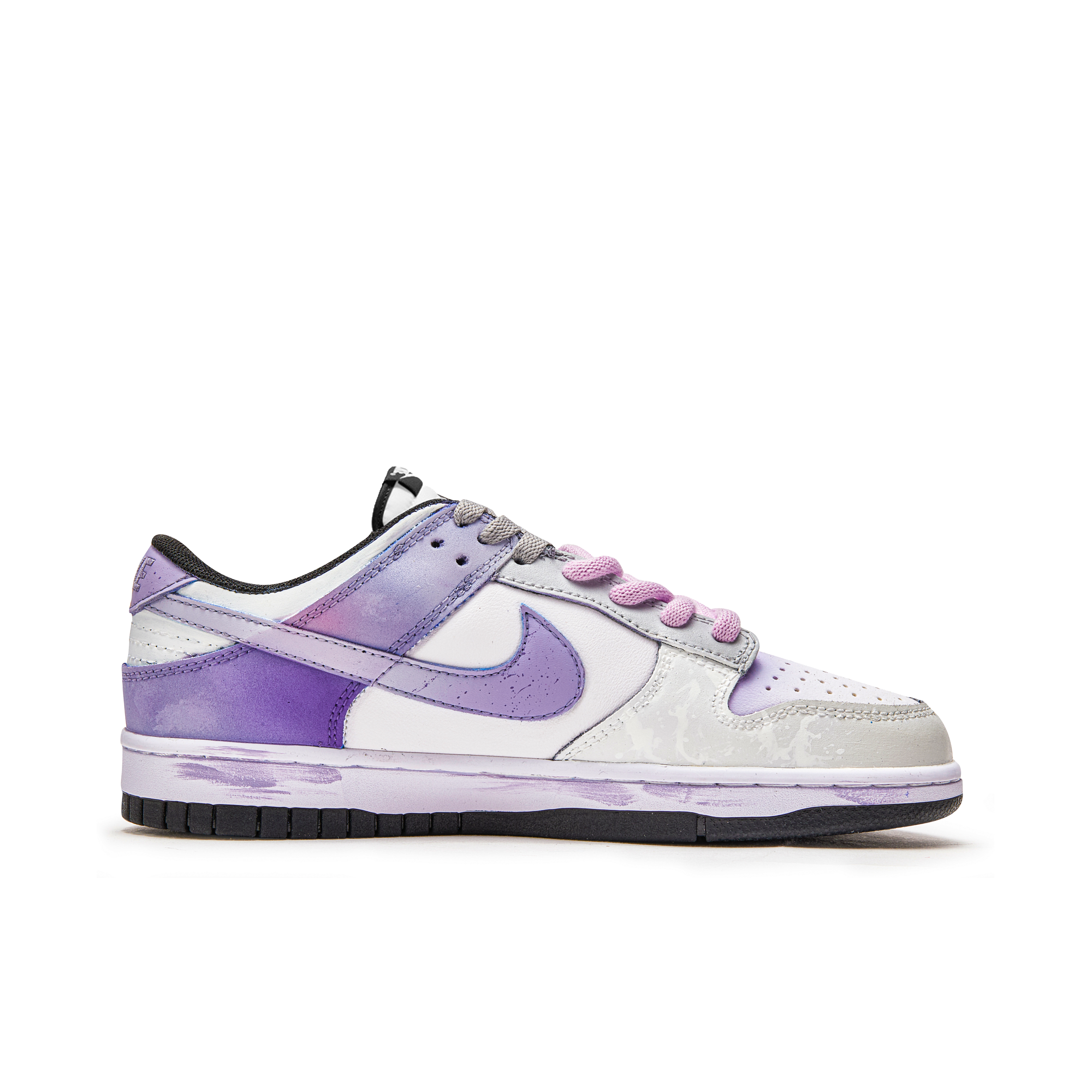Nike Dunk Zhuang Zhou Recalls Butterfly Wear resistant And Lightweight Low top Skateboard Shoes Unisex Purple White