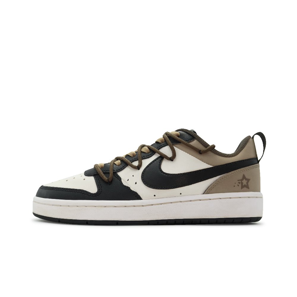 Nike Court Borough Skateboard Shoes Women's Low-Top Black/Brown Beige