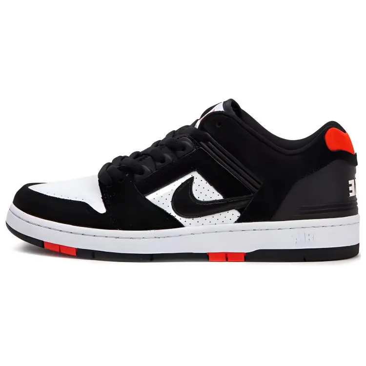 Nike Sb Air Force 2 Low Black White Habanero Red