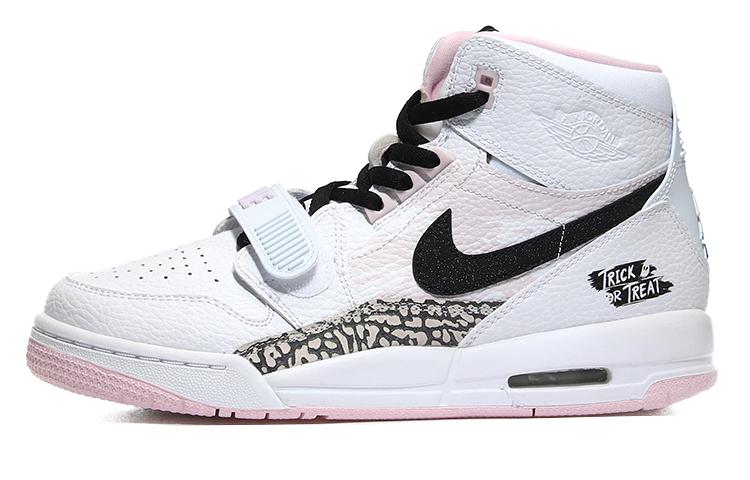 Jordan Legacy 312 Taick Mid-Top Vintage Basketball Shoes GS Cherry Blossom Pink White