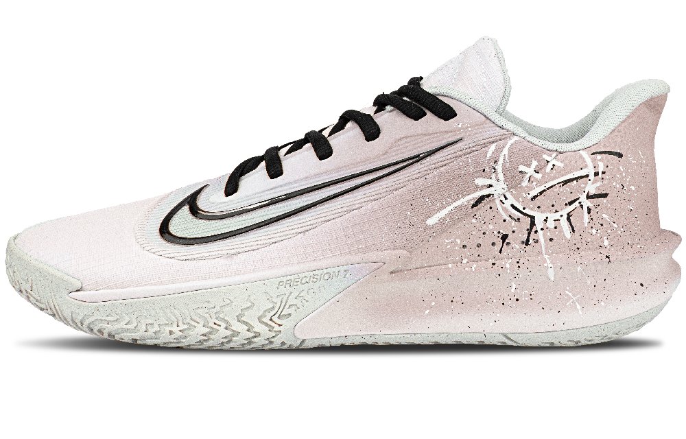 Nike Precision 7 Shock Absorbers Low Top Basketball Shoes Unisex Pink