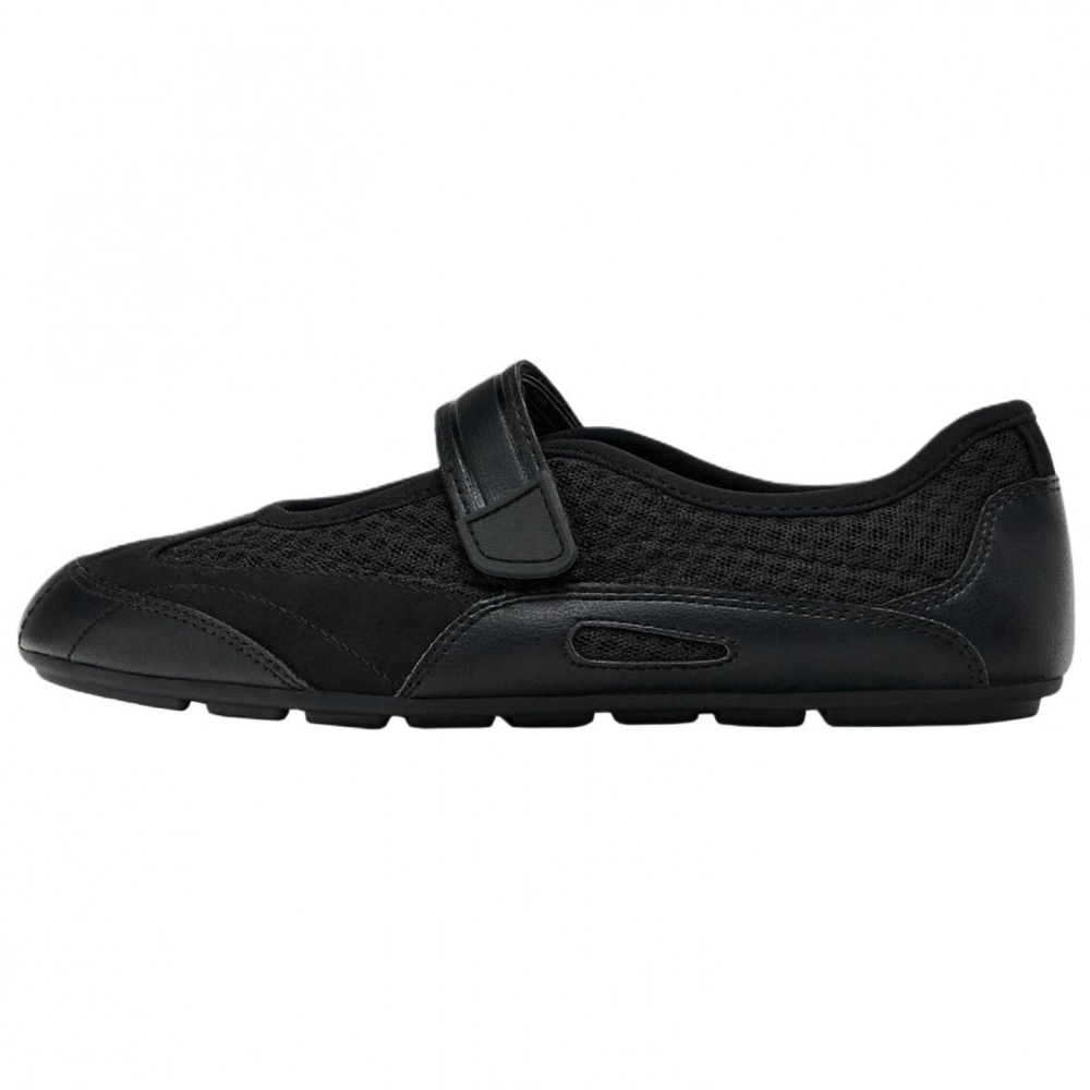 ZARA Flat Mary Jane Shoes Women's Black
