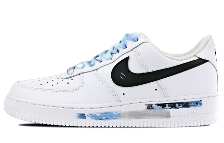 Nike Air Force 1 07 Air Force 1 Anti-Slip Wear-Resistant Low-Top Skateboard Shoes Women's Blue Black
