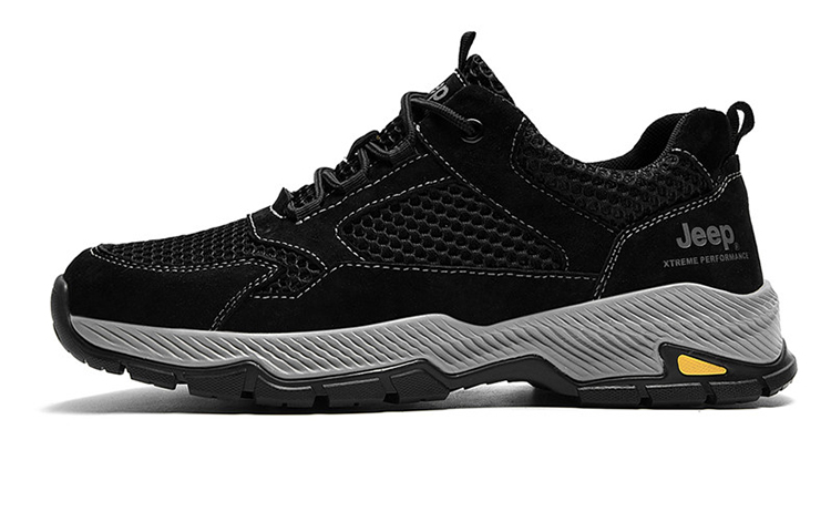 Jeep Low Top Outdoor Shoes Men's Black