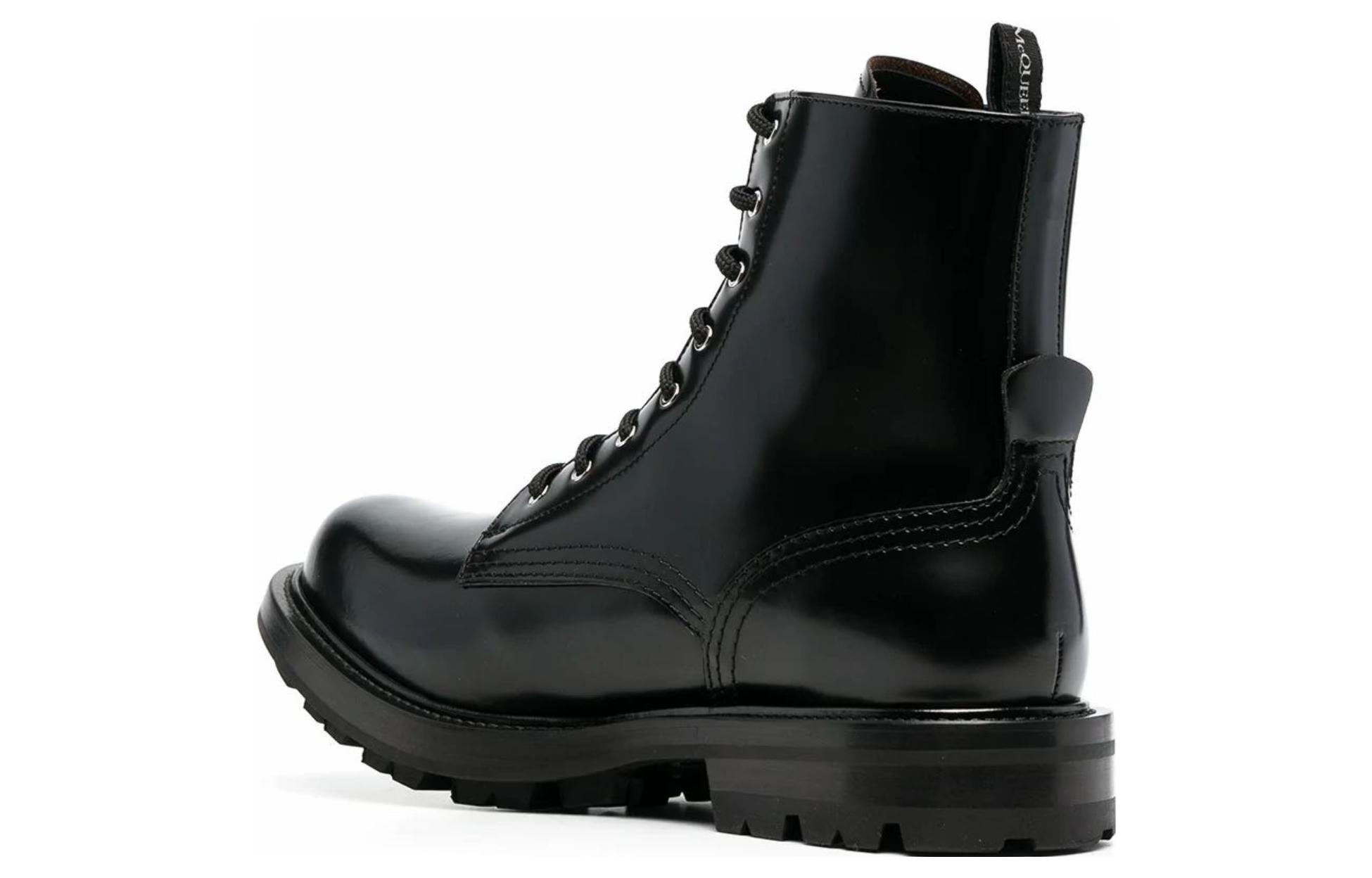 Alexander McQueen Worker Boot Black