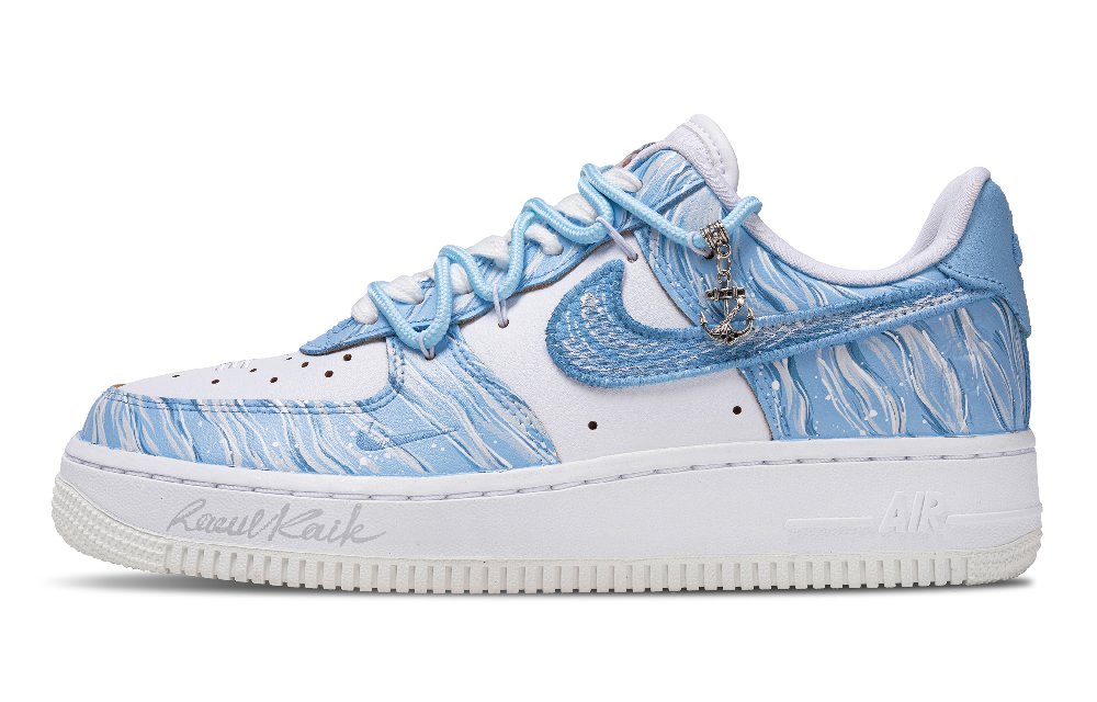 Nike Air Force 1 Shadow Among Flowers Low Top Skateboard Shoes Women's Blue White