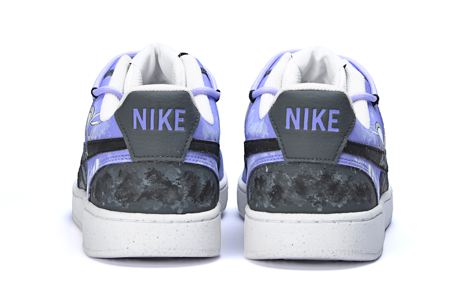 Nike Court Vision Slip-Resistant Low-Top Skateboard Shoes Men's Black Purple купить в интернет-магазине Yoocart с быстрой доставкой по России.