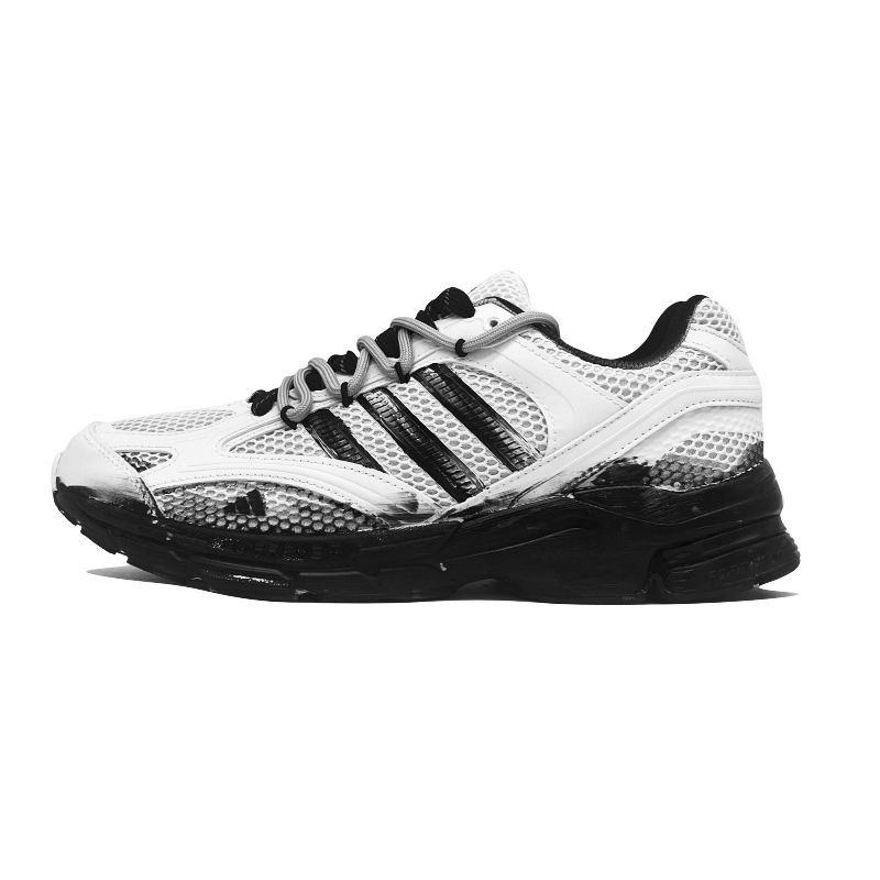 Adidas SPIRITAIN 2.0 Abrasion Resistant, Breathable, Lightweight Low Top Casual City Commute Running Shoes Unisex Black