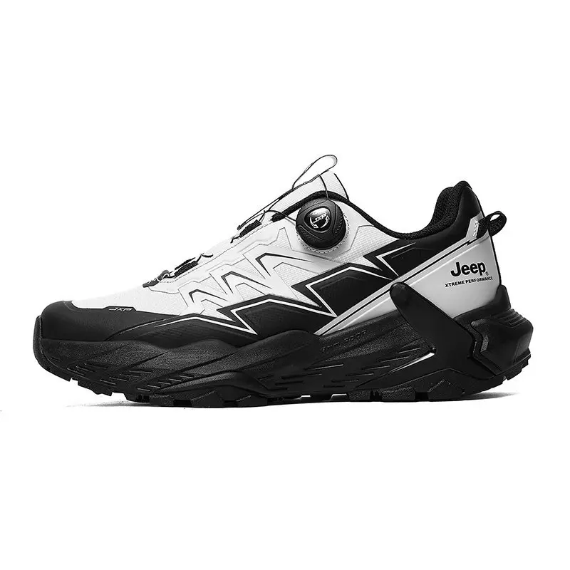 Jeep Low top Hiking Shoes Men's Black White