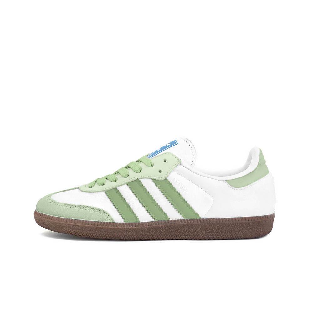 Adidas Originals SAMBA OG Anti Slip Wear Resistant Low Top Skateboard Shoes Unisex Green White