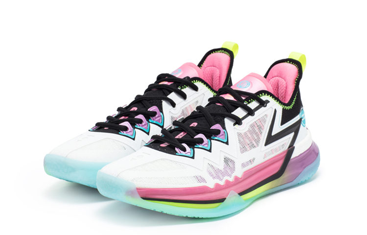 361° Big 3 Future Future Cushioning Anti-Slip And Wear-Resistant Low-Top Basketball Shoes Men's White Black