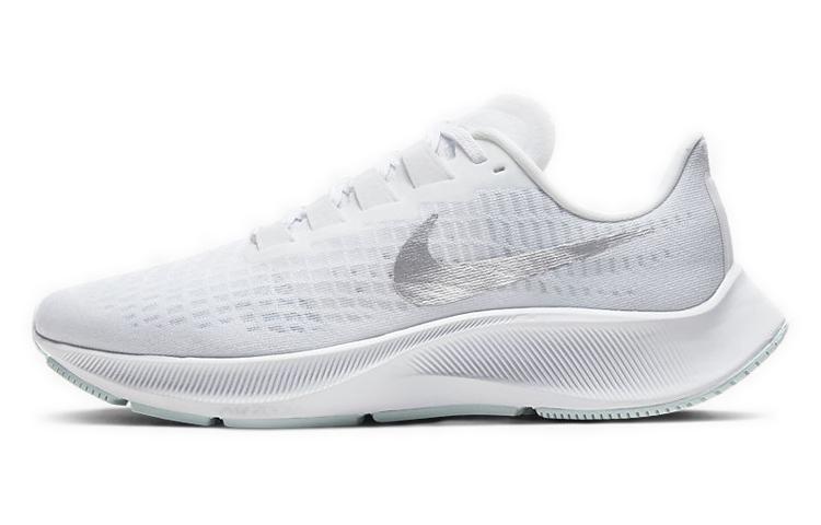 Nike Air Zoom Pegasus 37 White Metallic Silver Women's