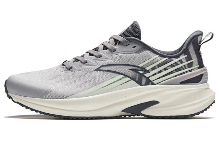 Anta Shock Absorbers With Slip Resistant And Abrasion Resistant Properties Low Top Running Shoes Men's Black White Gray