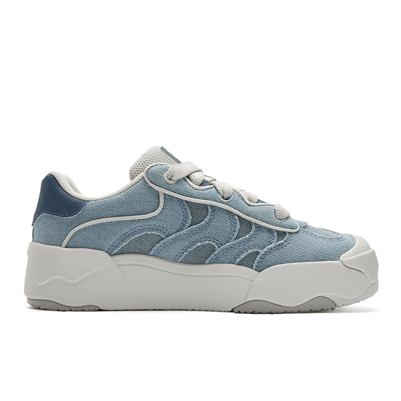 FILA OMELETTE Abrasion Resistant Low top Skateboard Shoes Women's Ocean View Blue