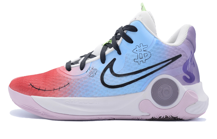 Nike KD Trey 5 IX Ep Slip-Resistant Low-Top Basketball Shoes Men's Red Blue Purple