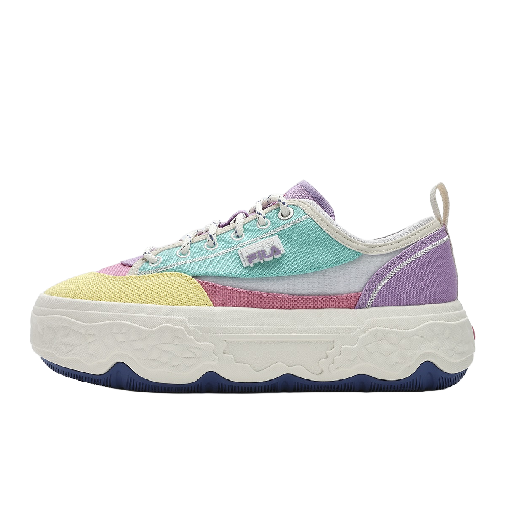 FILA ROCK Shoes Low Top Canvas Shoes Women's Yellow Blue