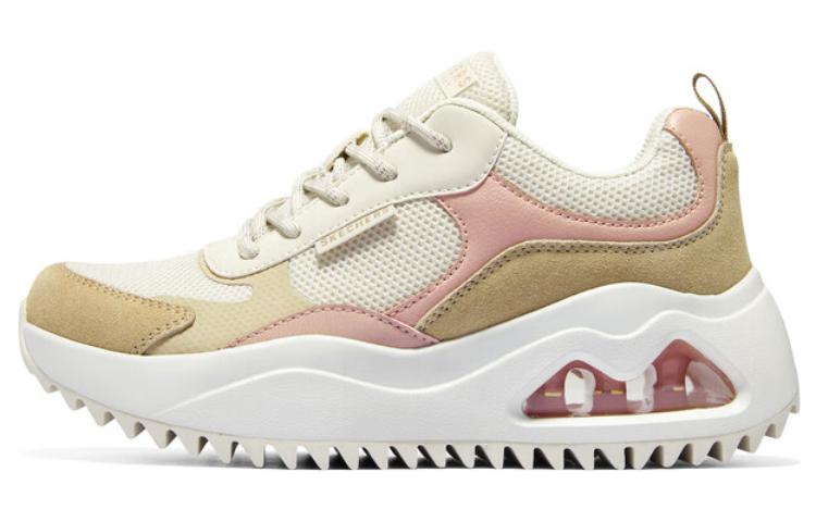 Skechers Street Uno Peaks Shoes 'White Tan Pink' Women's