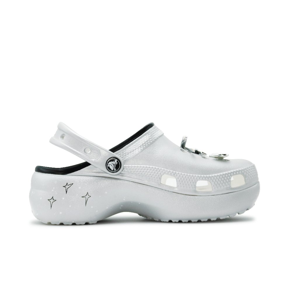 Crocs Classic Platform Clog Clogs Women's Ballet Silver