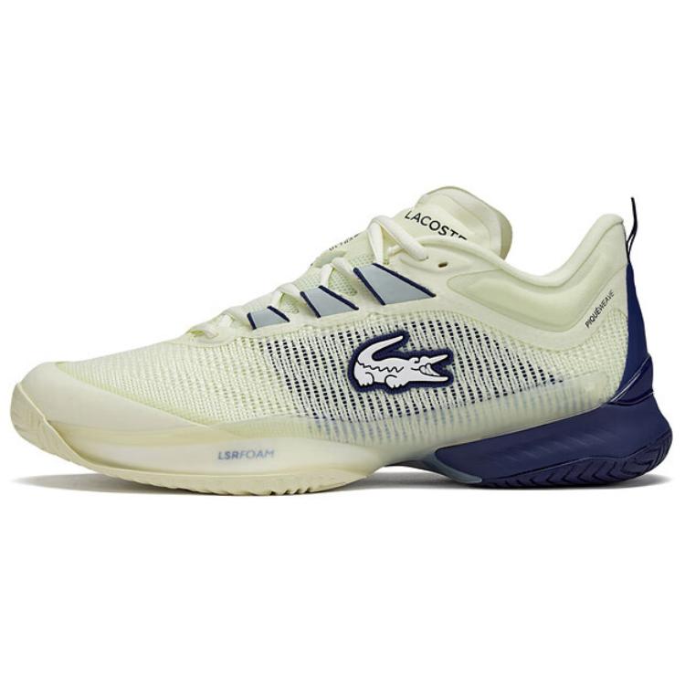 LACOSTE Low-Top Casual Shoes Men's Light Yellow