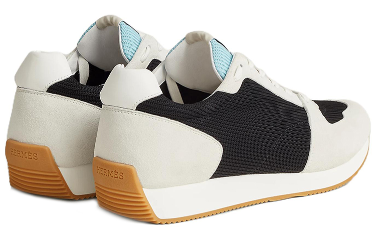 HERMES Escape Low top Sports Casual Shoes Men's White Black