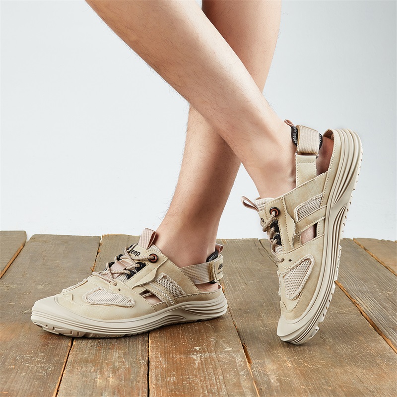 Jeep River Trekking Shoes Men's Sand купить в интернет-магазине Yoocart с быстрой доставкой по России.