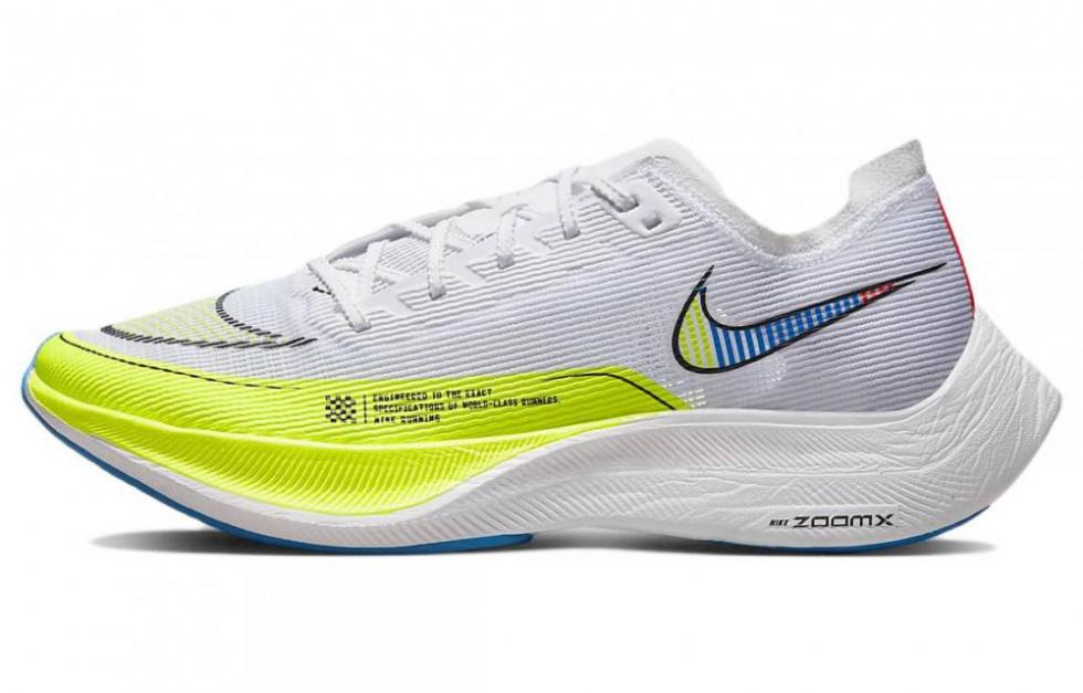Nike ZoomX Vaporfly Next% 2 White Volt Racer Blue