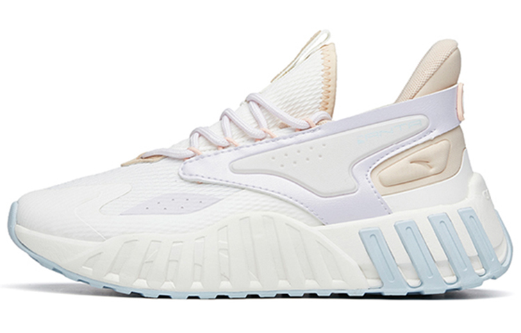 Anta Cushioning Anti-Slip And Wear-Resistant Low-Top Casual Shoes Women's White Purple