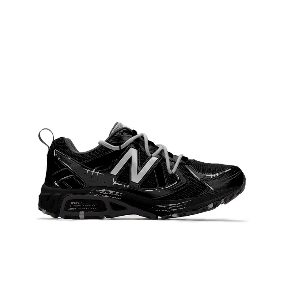 New Balance NB 410 V5 Cushioning Abrasion Resistant Coverage Support Thermal Low top Running Shoes Unisex Silver Black