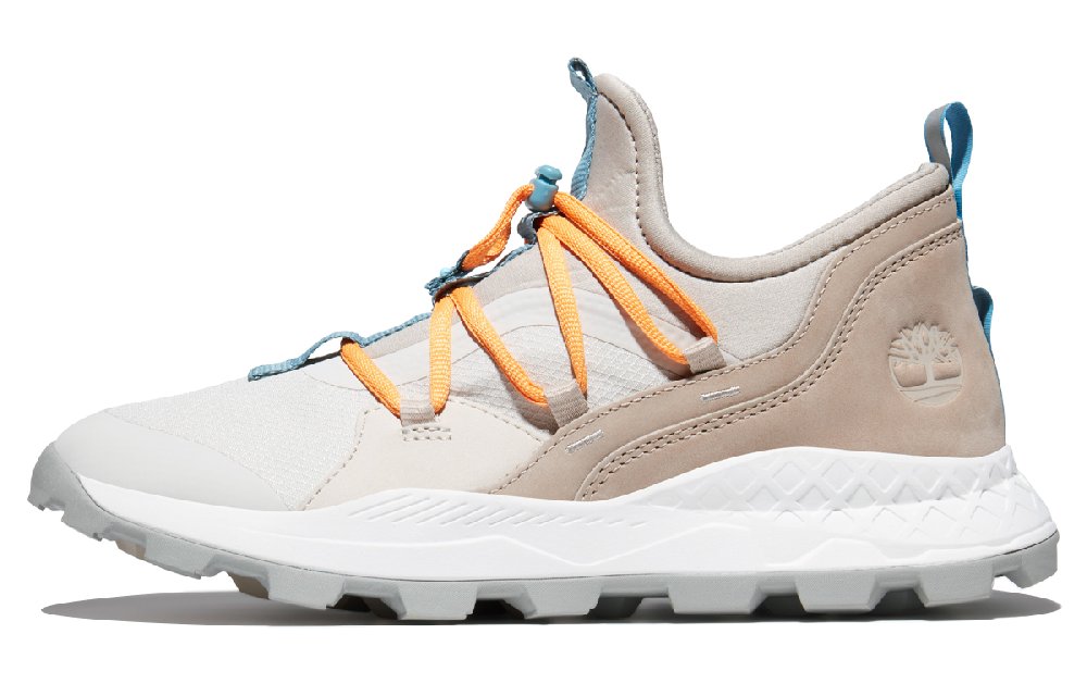 Timberland Brooklyn Leather And Fabric Oxford Trainers 'Light Beige Mesh'