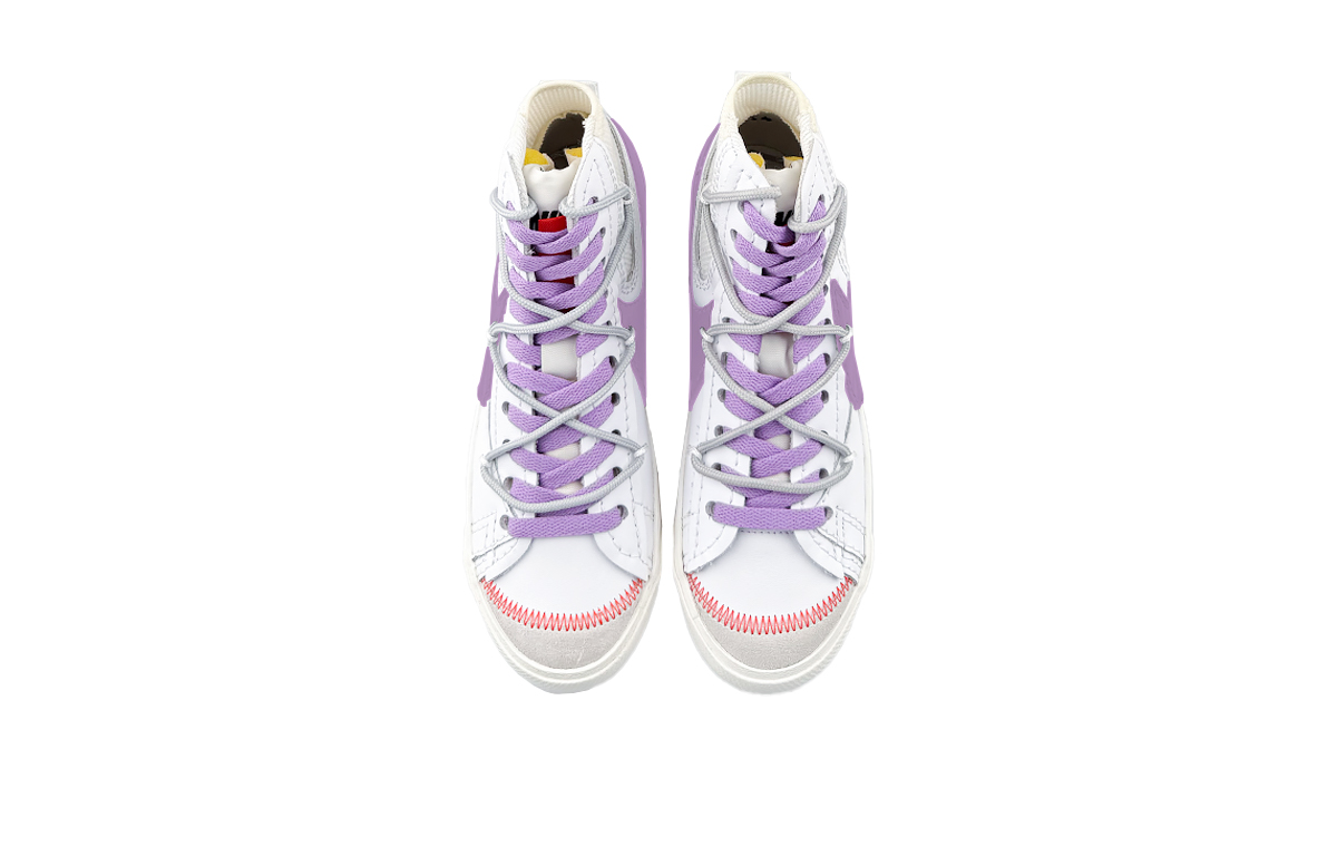 Nike Blazer Mid top Skateboard Shoes Unisex White Purple купить в интернет-магазине Yoocart с быстрой доставкой по России.
